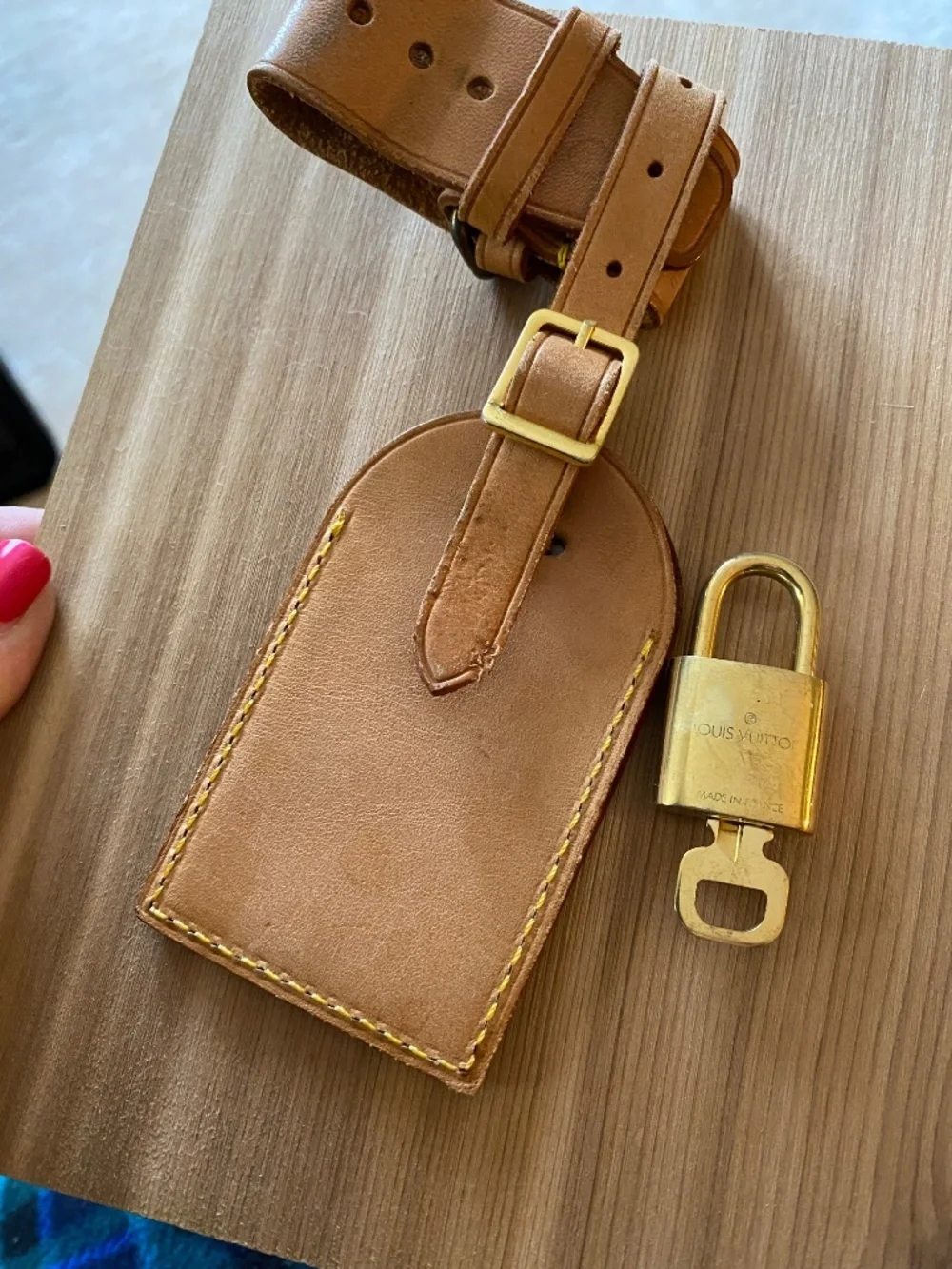 Louis Vuitton Padlock & Key Set #315 🔑 Authentic LV Brass Lock + Luggage Strap